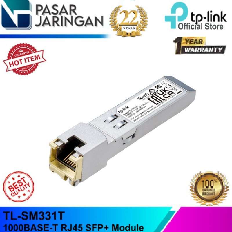 Jual Tp-link Tl-sm5310-t 10g Base-t Rj45 Sfp+ Module - Sm5110-sr Di ...