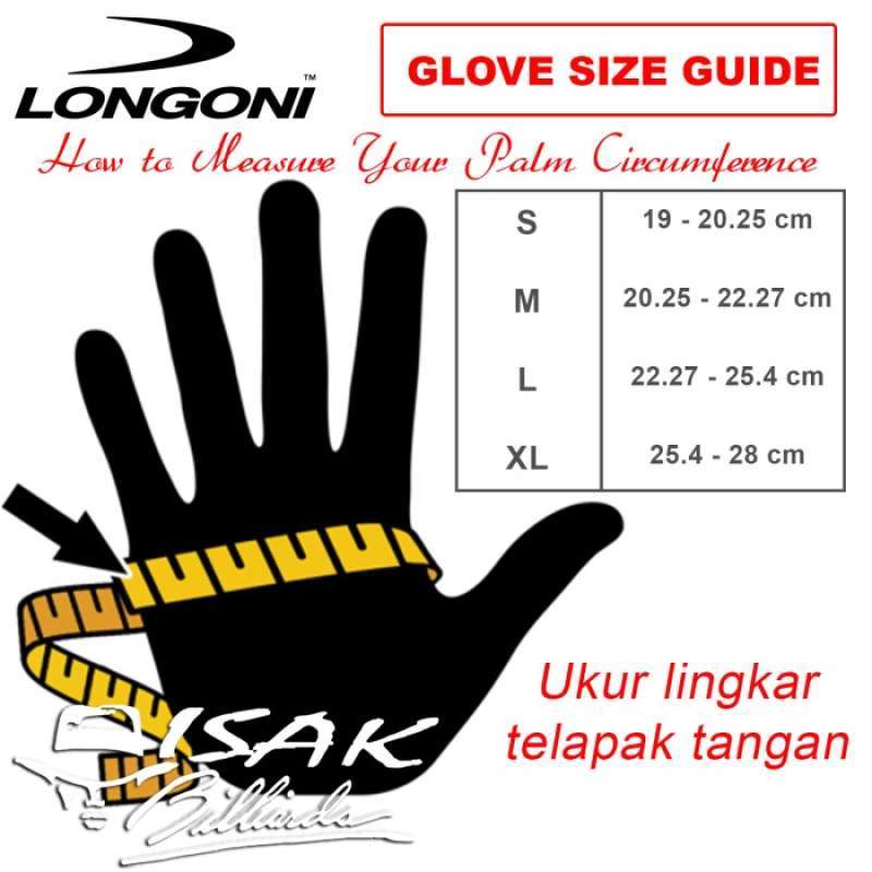 Jual Longoni Glove Black Fire 2.0 Sarung Tangan Billiard Open Finger