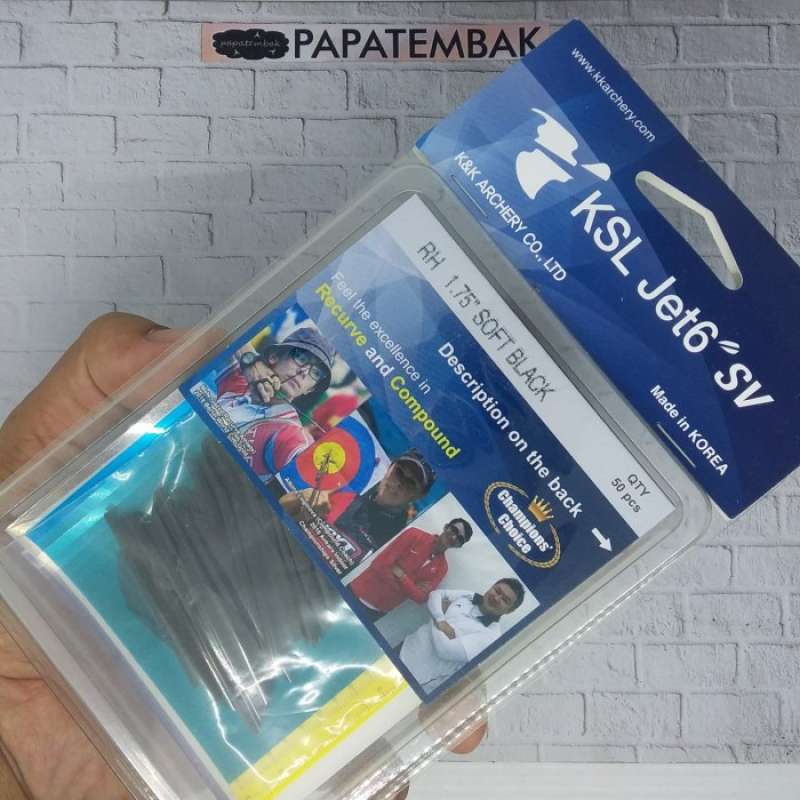 Jual Ksl Jet6 Sv 1 3/4 Inch K & K Archery Spinwing Vanes Hitam Di
