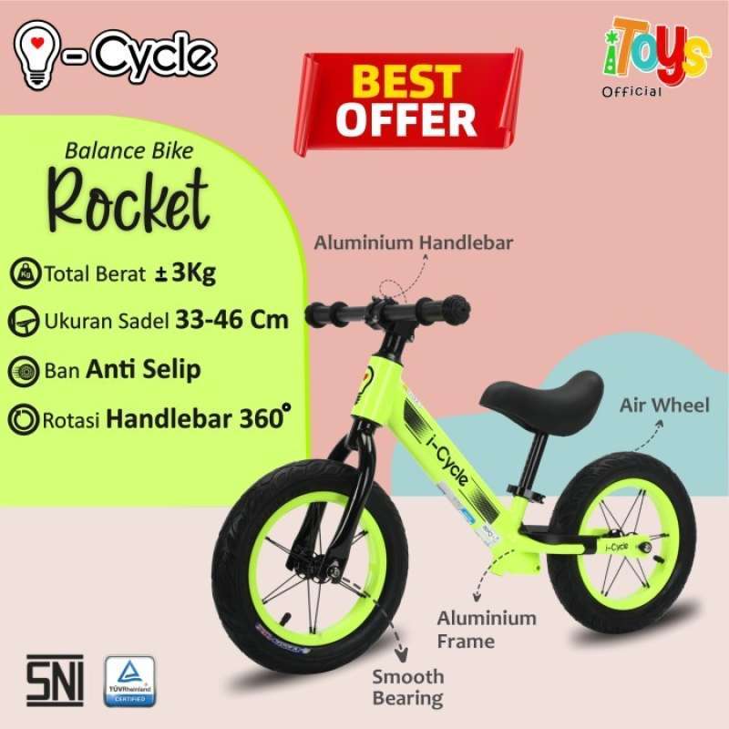 Sepeda Roket Jual Sepeda Keseimbangan | Sepeda Dorong I-cycle (roket) - Biru Di ...