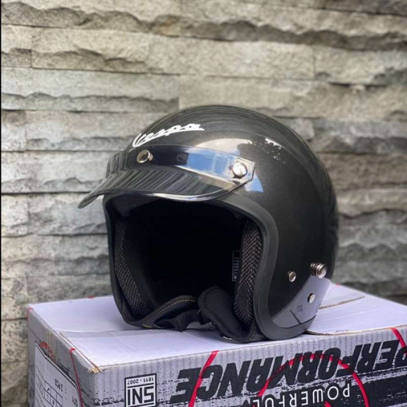 Jual Helm Vespa Retro Classic Italy + Japan Pet Vintage Original - L ...