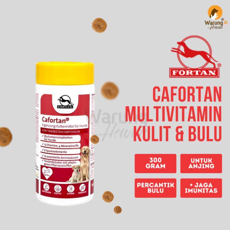 Promo Cafortan Suplemen Dan Multivitamin Untuk Anjing 300 Gram Diskon ...