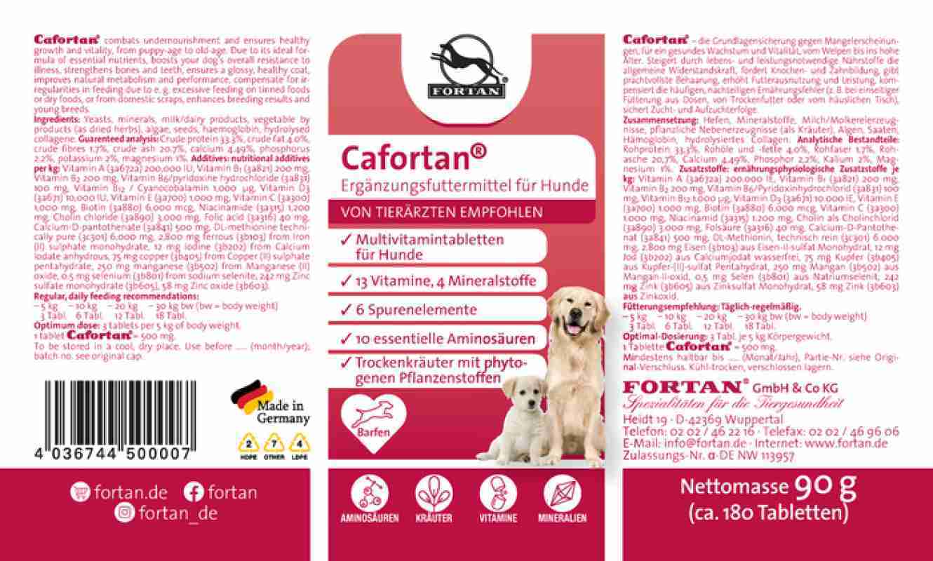 Promo Cafortan Suplemen Dan Multivitamin Untuk Anjing 300 Gram Diskon ...