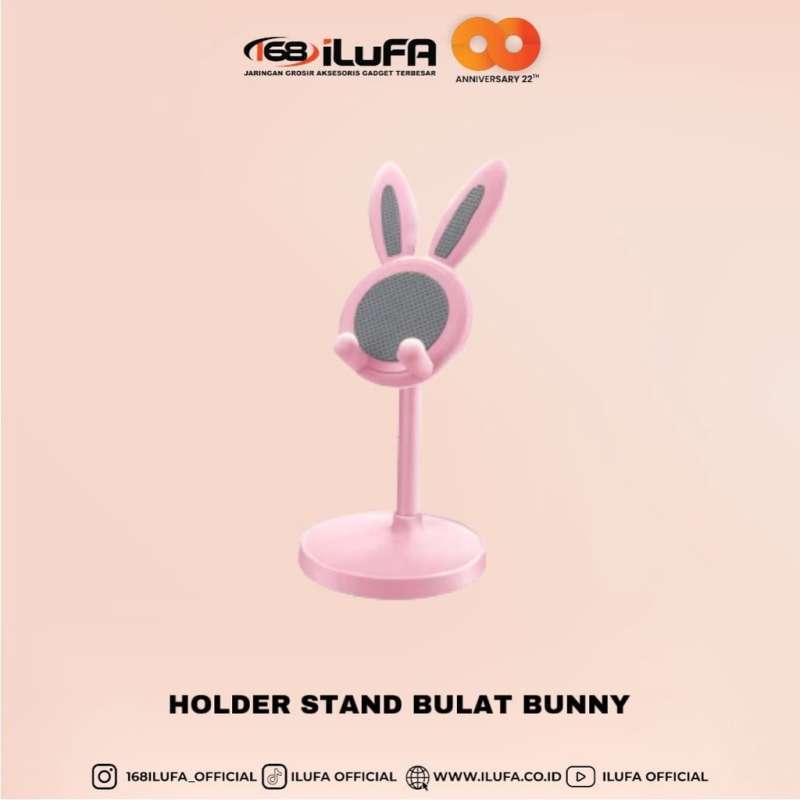 Promo Stand Phone Holder Bunny Lucu Dududkan Handphone Folding