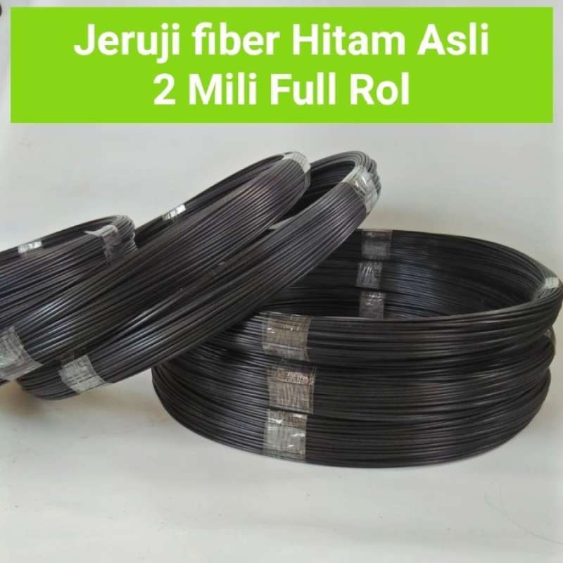 Jual Ruji Jeruji Fiber 2mm Hitam Asli Non Kulit Full Rol 500 Gram Di ...