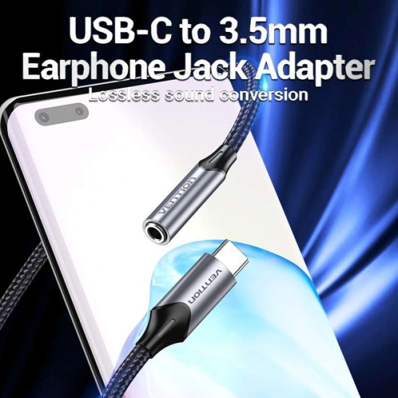 Promo Kabel Audio Type-c To Jack Aux 3.5mm Female Adapter Usb-c Vention ...