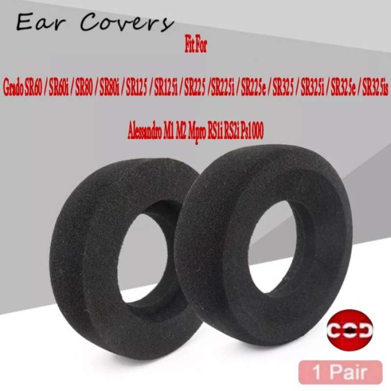 Paraorecchie In Memory Foam E Pelle - Ricambio Per Cuffie Grado SR60 SR80 SR225 M1 M2 - Foto 3