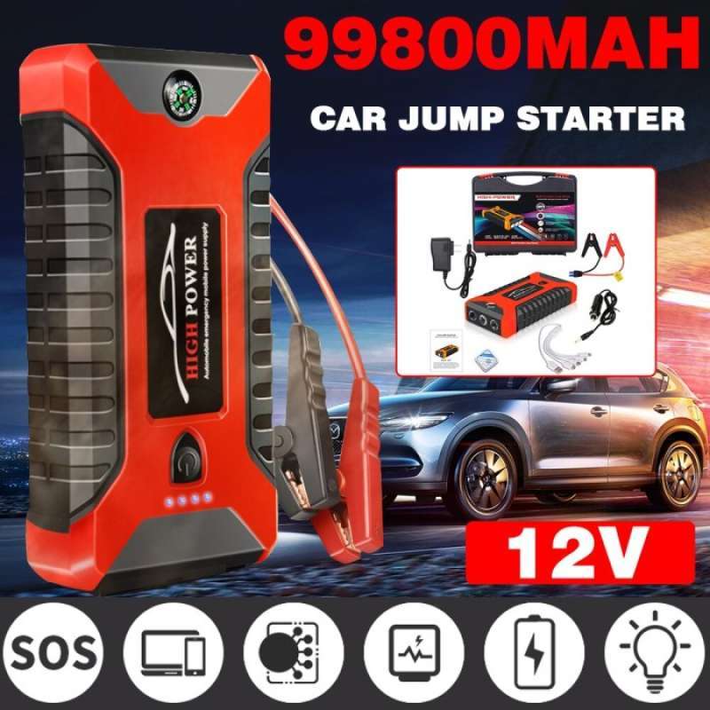 Promo Jumper Jamper Aki Accu Mobil Diesel Bensin 20000mah Power Bank 600a Sale Jx57+kompresor