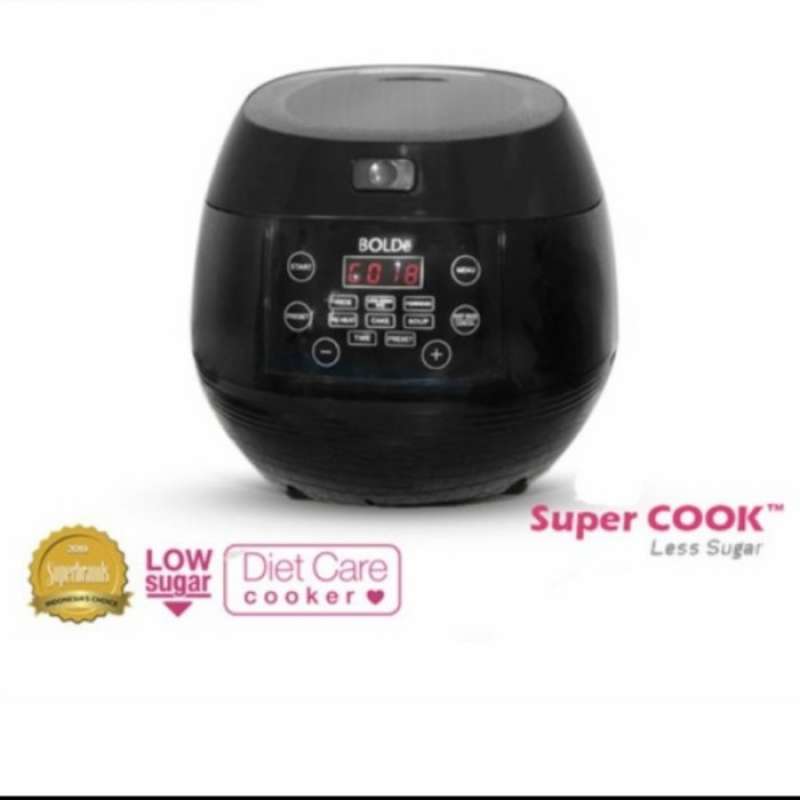 Promo Bolde Super Cook Less Sugar Rice Cooker Low Carb 1 Liter Low ...