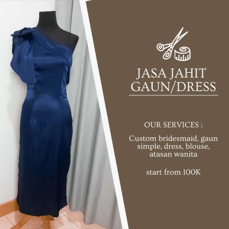 Cara jahit dress simple shop