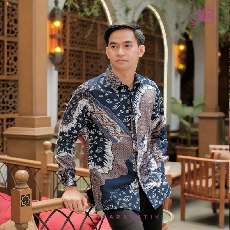 Jual Ratih Kutubaru Denim- Kebaya Couple Batik Modern - Rok Furing M Di ...
