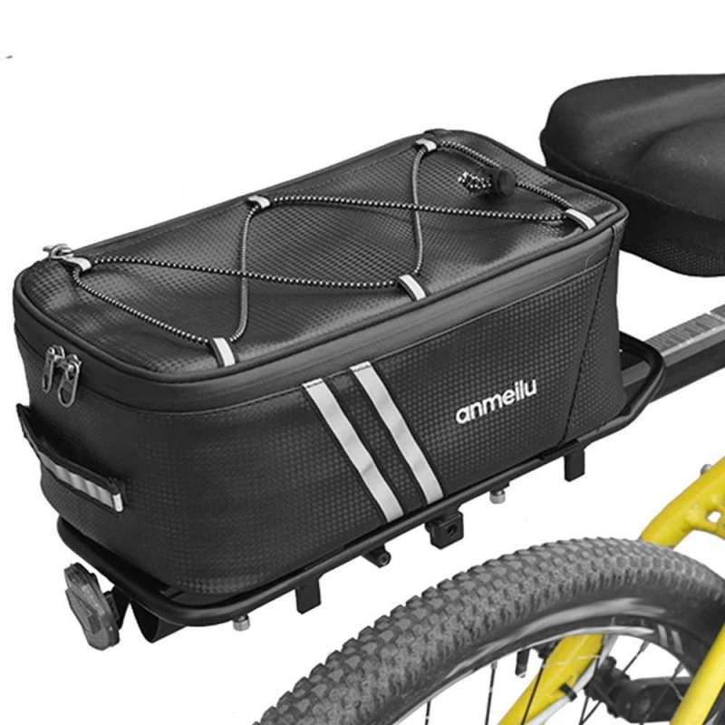 ANMEILU Tas Sepeda Bicycle Rear Carrier Bag Waterproof 7L 7009 Aksesoris Sepeda Lampu Depan Listrik Fixie Keranjang Besi Standar Pelk Sepda Belakan IH