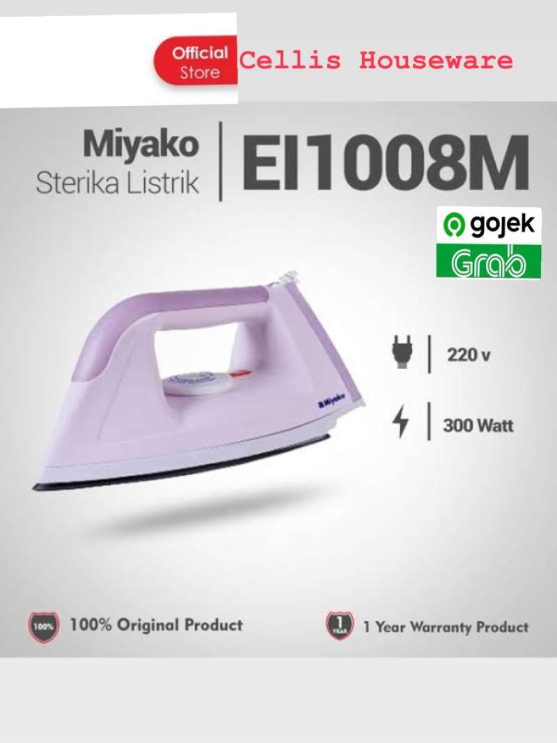 Jual Setrika Listrik Miyako El 1008 - Garansi Resmi Di Seller Circlet