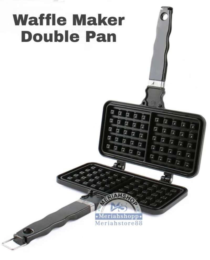 Promo Waffle Maker Waffel Double Pan Cetakan Loyang Kue Pan Cake