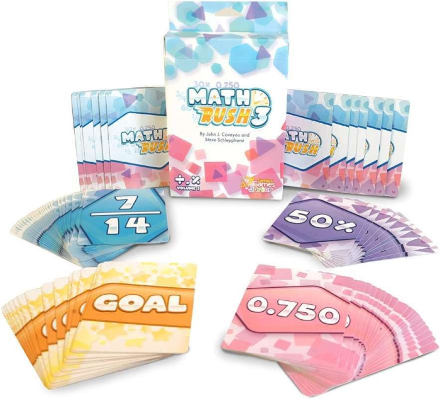 Jual Math Rush: Fractions, Decimals, &amp; Percents Board Game Di Seller ...