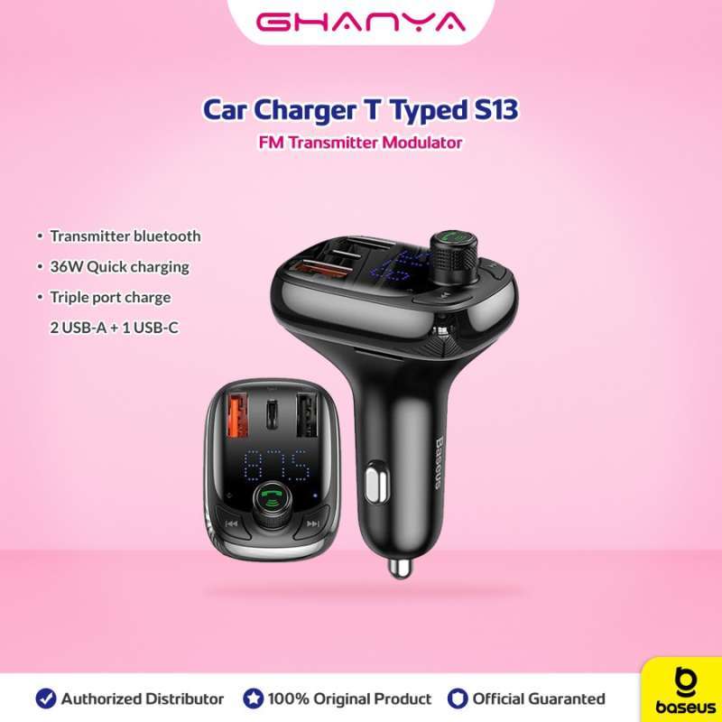Jual Baseus Car Charger T Type S13 36w Type C Fast Charging With