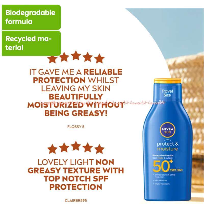 Jual NIVEA Sun 100ml Protect & Moisture Spf50+ Paa Tabir Surya ...