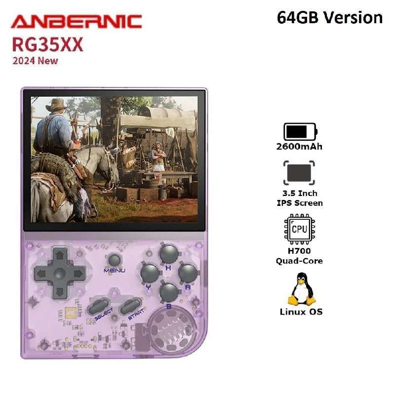Jual Anbernic Rg35xx 2024 64gb Version - Emulator Retro Game Console 3. ...
