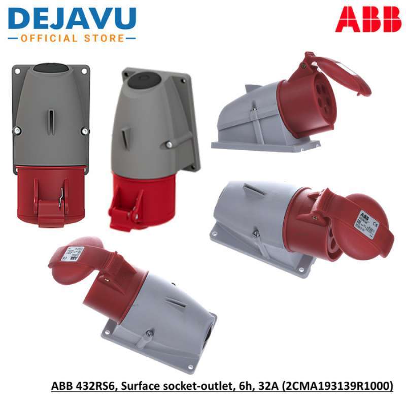 Promo Wall Mounted Socket Abb 432rs6, Surface Socket-outlet, 6h, 32a ...