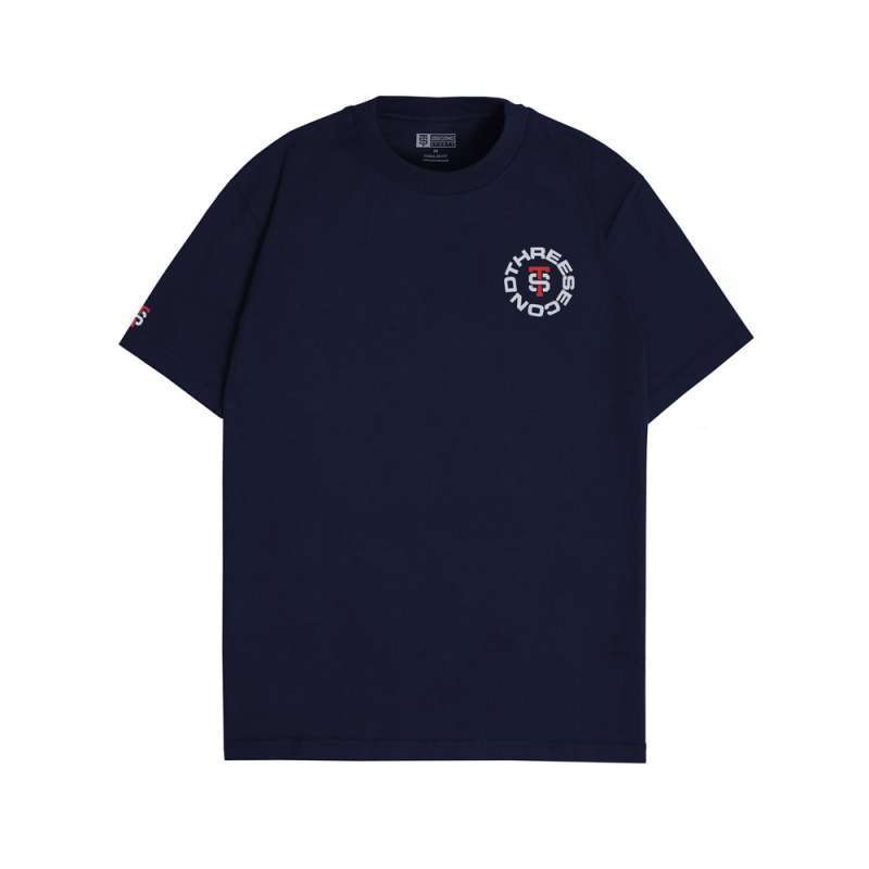 3Second Men's T-Shirt Short Sleeve Regular Fit Cotton Sporty Jcircle C421224