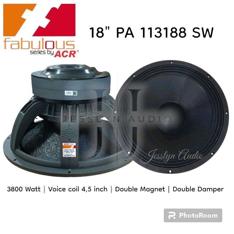 Jual Speaker Subwoofer 18 Inch Fabulous 113188 Sw Double Magnet