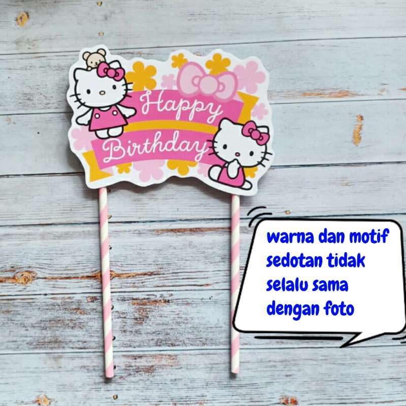 Jual Topper Birthday Hello Kitty 💯 Harga Murah & Kualitas Terbaik April ...
