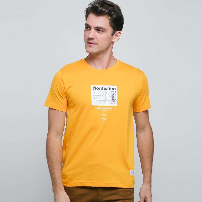 Livious Men T-Shirt Nonfiction Yellow [1202000308103]