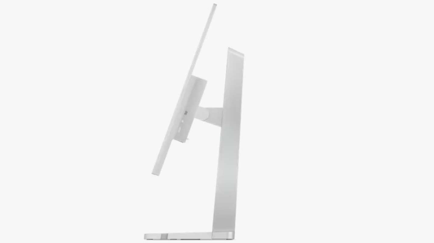 Lenovo l27h-4a monitor stranski pogled z nastavljivim stojalom