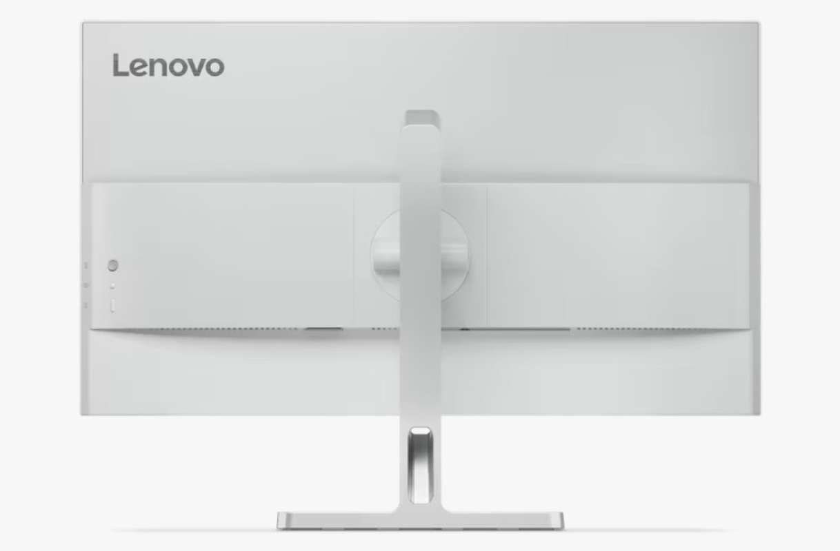 Lenovo l27h-4a monitor zadnja stran z modernim dizajnom in priključki
