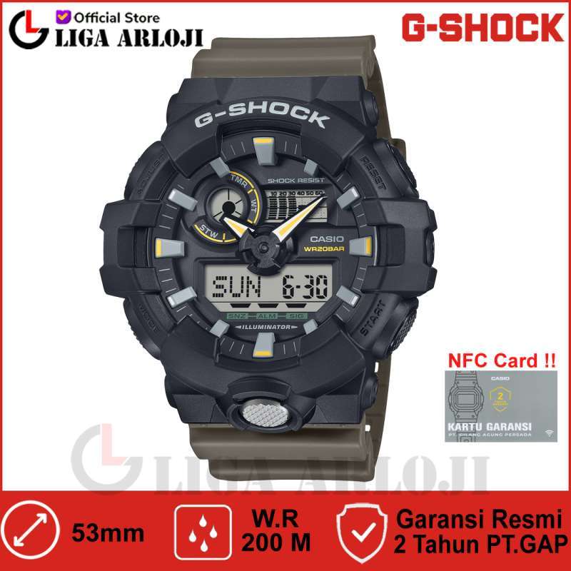 Casio G-SHOCK GA-710TU-1A3DR Jam Tangan Pria Double Time GSHOCK GA700  GA-710TU-1A GA710TU GA710 Original