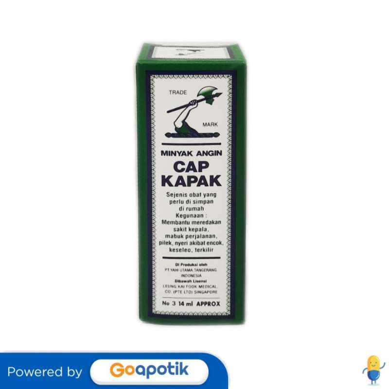 Jual Cap Kapak Minyak Angin 14 Ml Di Seller Apotek Parakan - Pondok ...