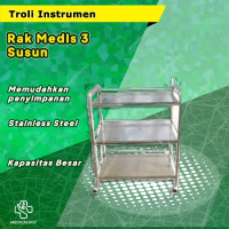 Meja Instrumen Stainless Gratis Ongkir 🔥 Harga Murah April 2026