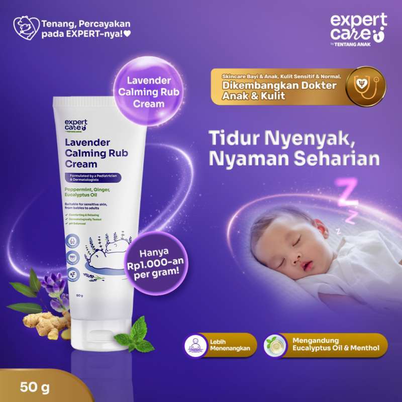Jual Glam - Expert Care Calming Rub Cream 50g Telon & Lavender Dengan ...
