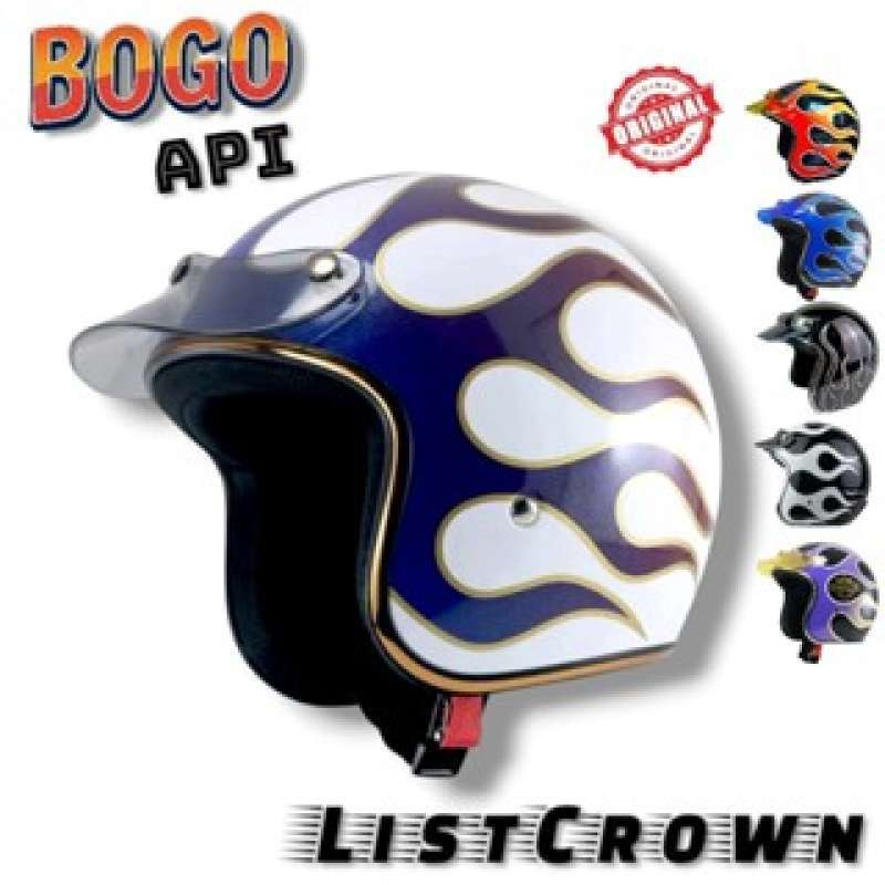 Helm Motif Api 🔥 Original & Harga Terbaru Mei 2026