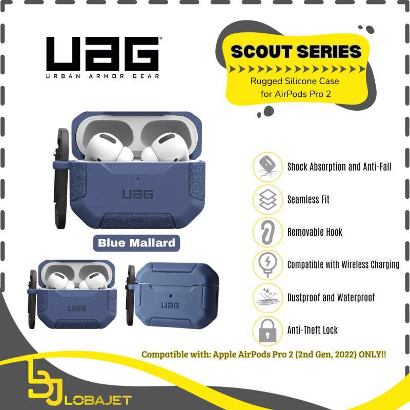 UAG SCOUT SERIES Rugged Silicone Case for AirPods Pro Casing  Pelindung AirPods Pro