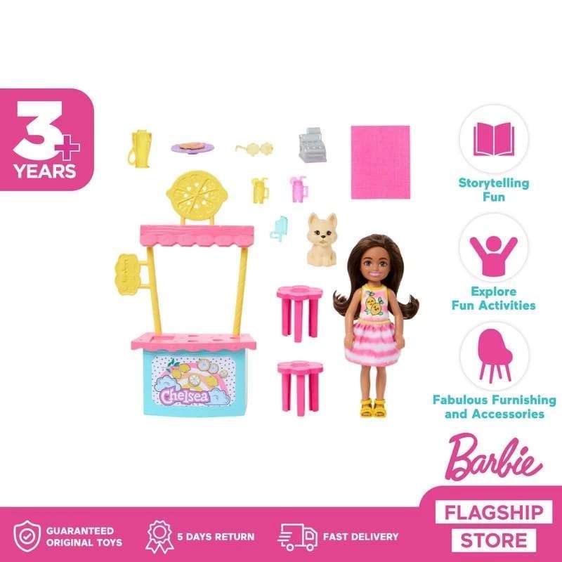 Jual Barbie Chelsea Lemonade Stand Doll Playset Mainan