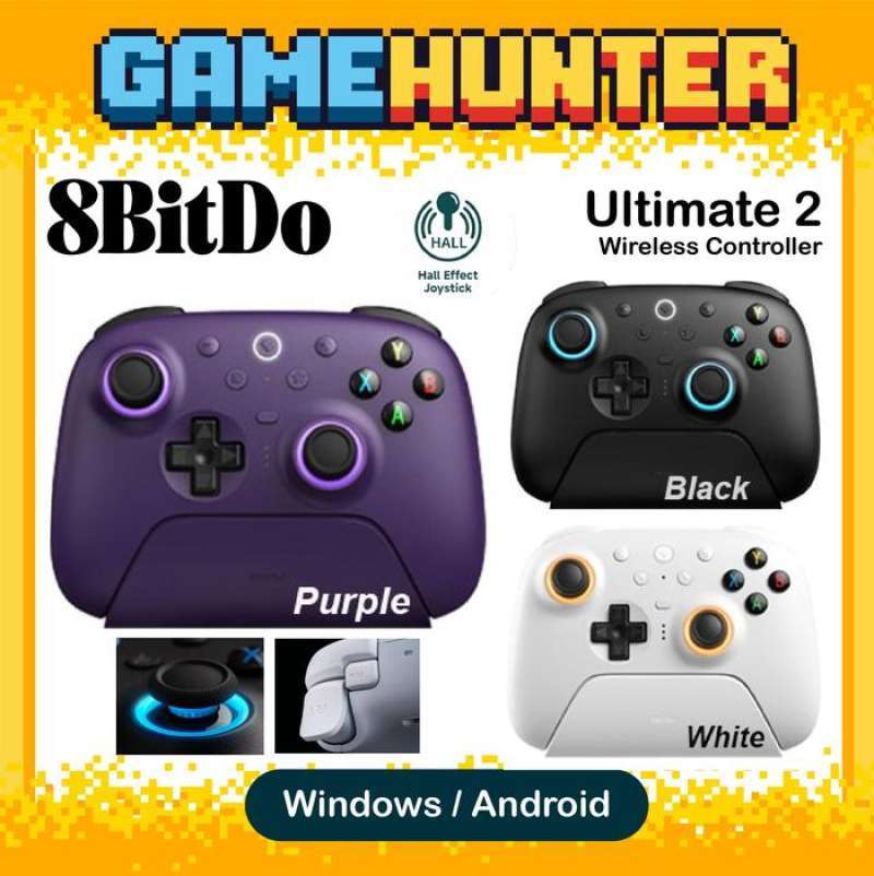 Jual 8bitdo Ultimate 2 Wireless Controller For Windows And Android Hall ...