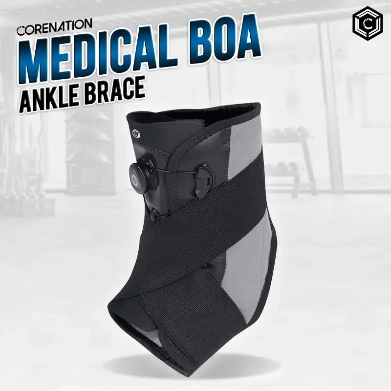 Jual Corenation Ankle Brace Boa System Medical Splint Ankle Brace ...