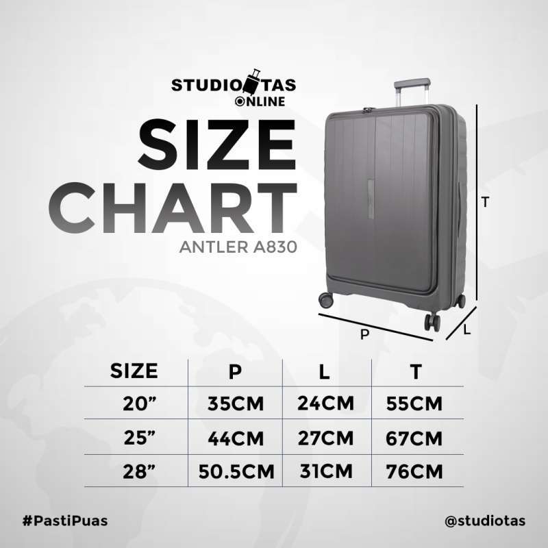 Promo Antler Koper 20 Inci A830-55-20 Diskon 50% Di Seller Studio Tas ...