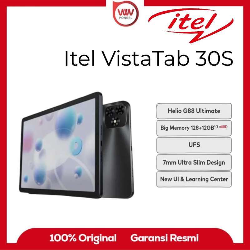 Itel VistaTab 30S Tablet dengan 8GB RAM dan MediaTek Helio G88, Layar 11 Inci, Ideal untuk Pengguna Keluarga dan Pelajar dengan Garansi Resmi 1 Tahun