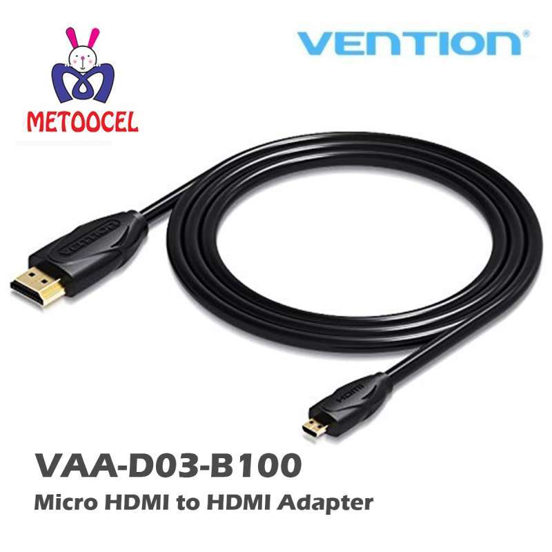 Jual Vention Vaa-d03-b100 Micro Hdmi To Hdmi Adapter Cable,male To