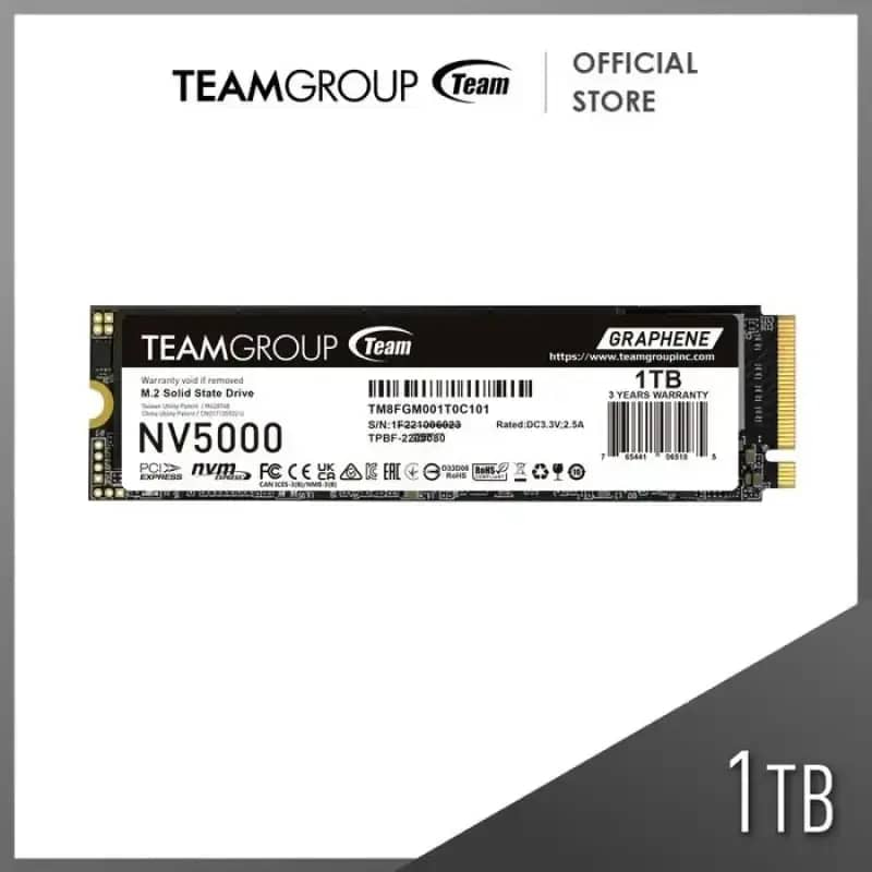 Team NV5000 NV-5000 SSD NVMe PCIe Gen4 x4 2280 Storage Solid State  Drive Internal