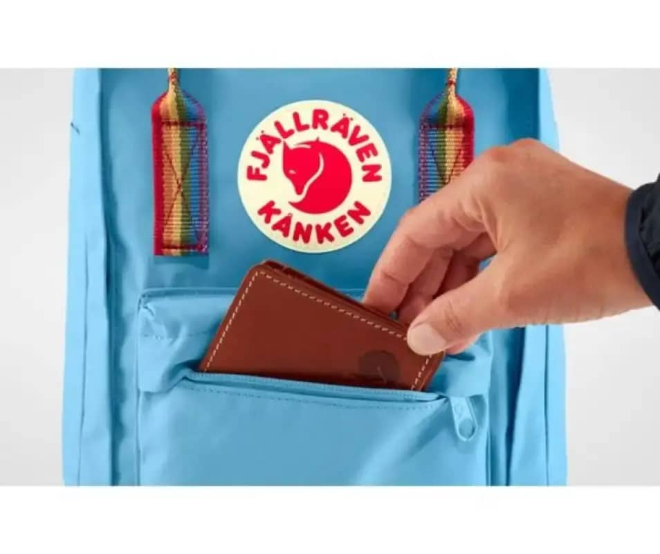Jual Fjallraven Kanken Mini Original Air Blue Rainbow Pattern Di