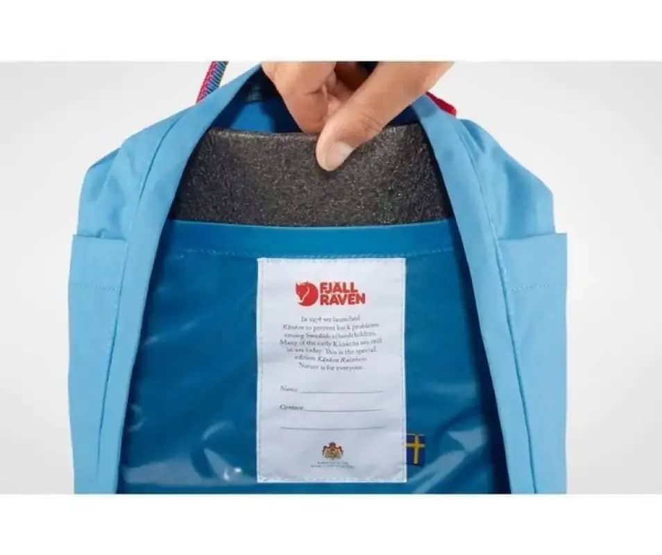 Fjallraven Kanken Mini ORIGINAL Air Blue Rainbow Pattern