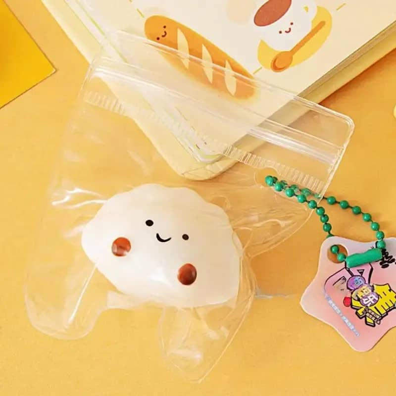 Clover TABA SQUISHY Mini Food Keychain mainan anak sensorik motorik koleksi  gantungan kunci lucu - Main Image