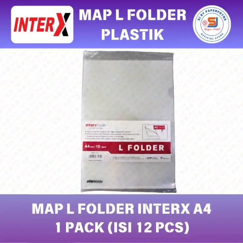 Map Inter Folder Intex Jual Map L Folder Bening Interx A4 (1 Pack Isi 12 File) Di Seller Sj By ...
