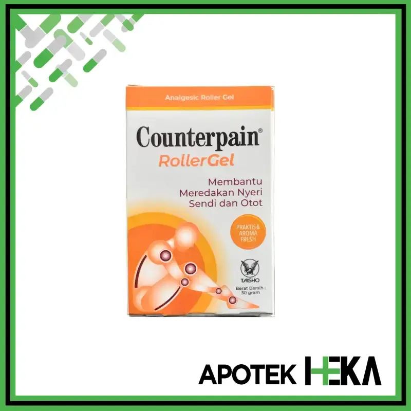 Jual Counterpain Roller Gel 30 G - Roller Meredakan Nyeri Otot Sendi Di ...