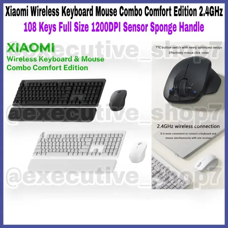 Jual Mi Wireless Keyboard Mouse Combo Comfort Edition 2.4ghz - 108 Keys ...