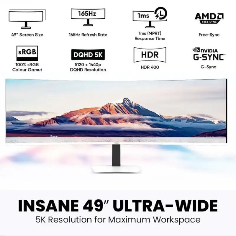 Promo Monitor Led Armaggeddon Pxp 49 Pro Black | Pxp 49 Pro White ...