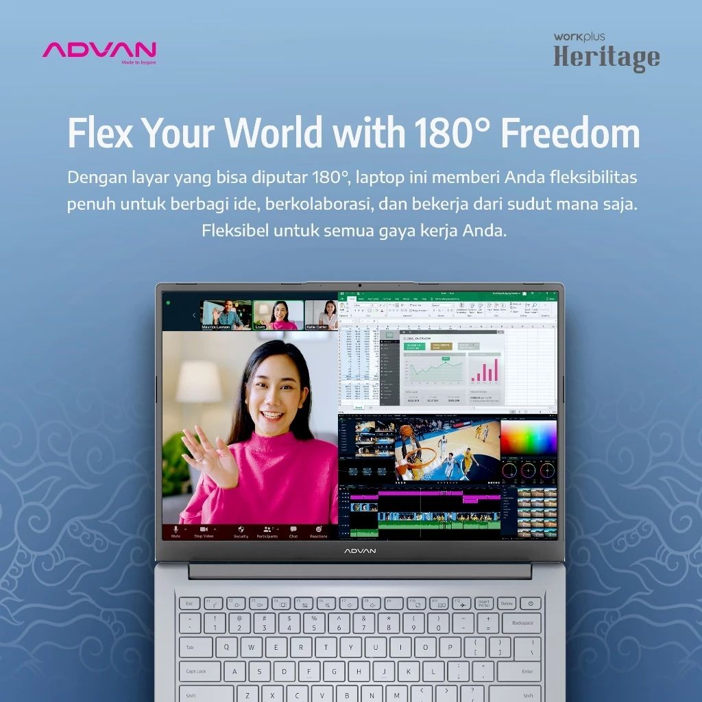 Jual Advan Workplus Heritage Ryzen 5 7535hs 8gb Ssd 512gb 14″ Windows ...